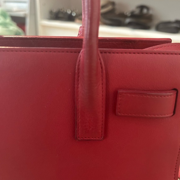 Saint Laurent red sac de jour - Picture 6 of 10